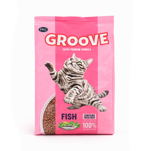 GROOVE CAT FOOD ADULT FISH 450 GM
