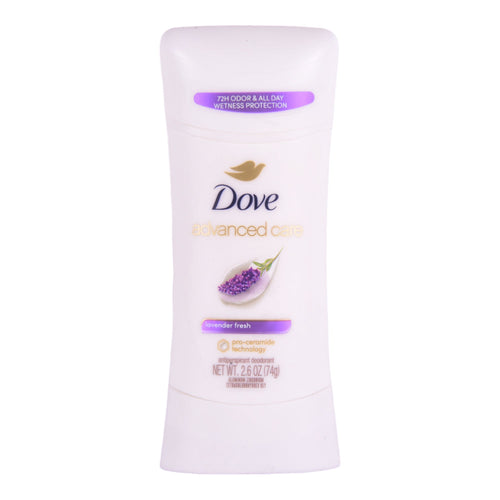 DOVE DEO STICK ADVANCED CARE LAVENDER FRESH 74 GM