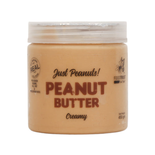 JUST PEANUTS BUTTER CREAMY 450 GM