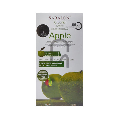 SABALON APPLE COLOR DARK BROWN NO 3