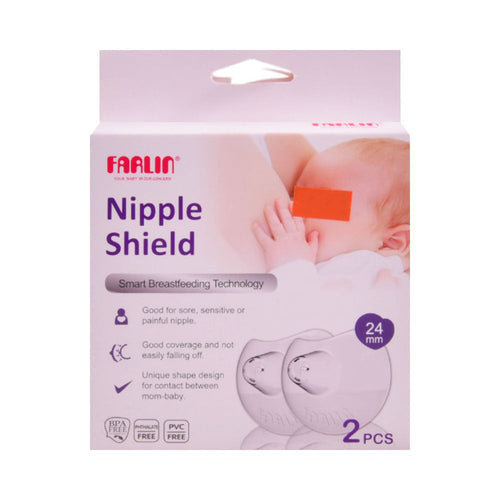 FARLIN BABY NIPPLE SHIELD BREAST FEEDING 24 MM 2PCS AA-3101