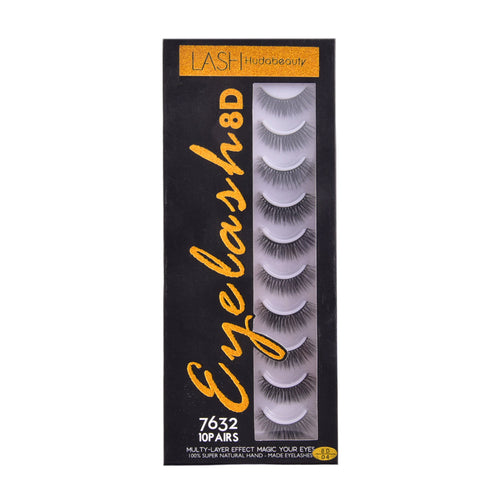 HUDA BEAUTY EYELASH 8D 10PAIR E-7632