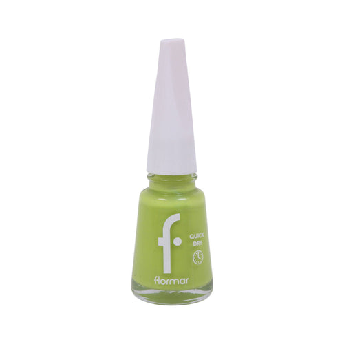 FLORMAR QUICK DRY NAIL POLISH QNE-43 GREEN FIRST