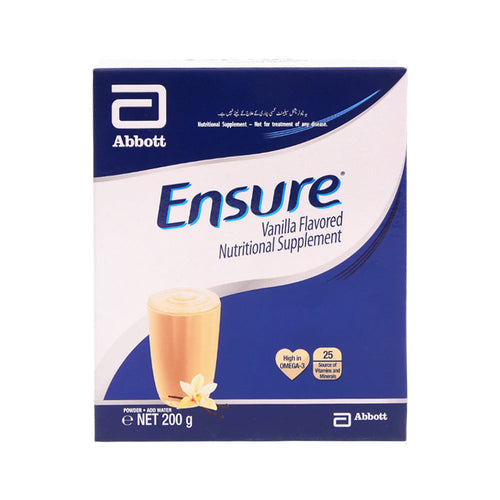 ENSURE VANILLA FLAVORED NUTRITIONAL SUPPLEMENT POWDER 200GM