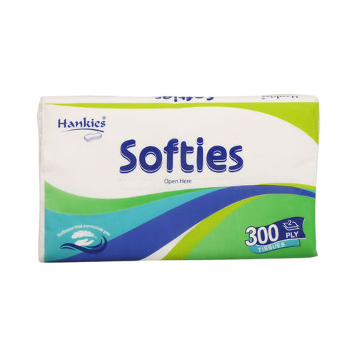 HANKIES SOFTIES TISSUE 300PLY