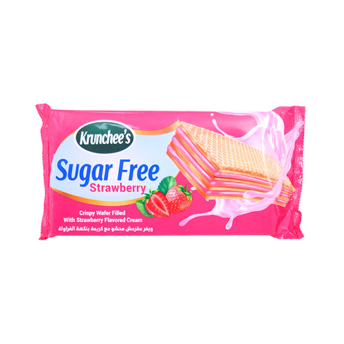 KRUNCHEES SUGAR FREE WAFER STRAWBERRY 100GM