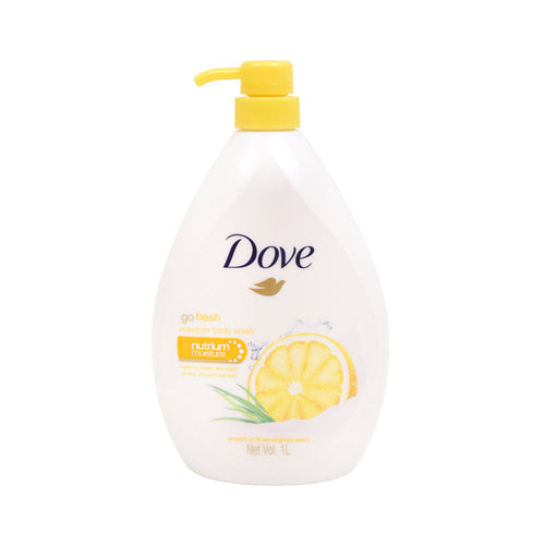 DOVE BODY WASH GO FRESH GRAPEFRUIT & LEMON GRASS SCENT 1 LTR