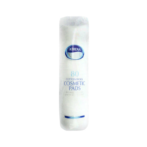 ATHENA COSMETIC PADS COTTON WOOL 80PC