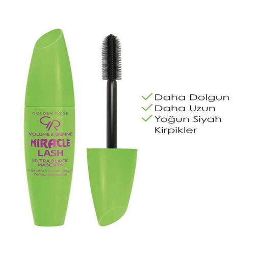 GOLDEN ROSE MIRACLE LASH ULTRA BLACK MASCARA 9.3ML