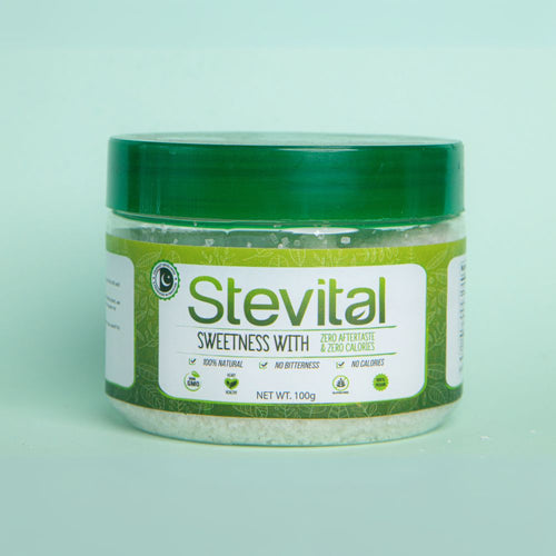 STEVITAL-100 GRAMS JAR-SWEETNESS WITH 0 CALORIES & NO AFTERT