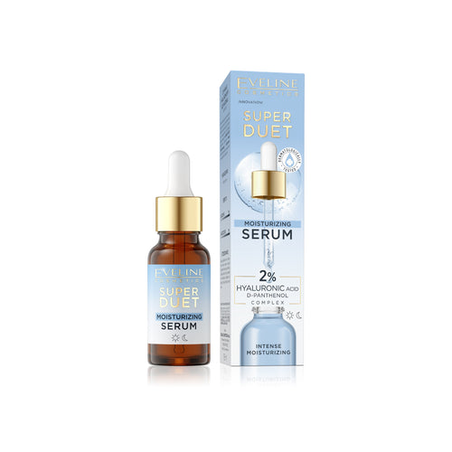 EVELINE SUPER DUET MOISTURIZING SERUM 2% HYALURONIC ACID 18M