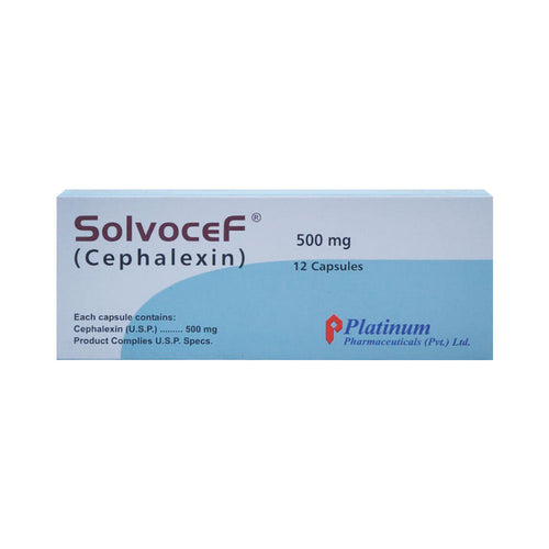 SOLVOCEF 500MG CAP