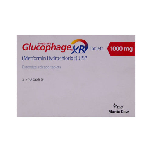 GLUCOPHAGE XR 1000MG TAB 30S