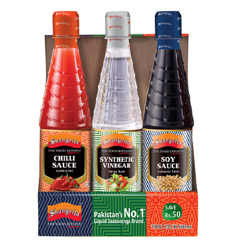 SHANGRILA SAUCE TRIO PACK 700 ML SAVE RS.50 PACK