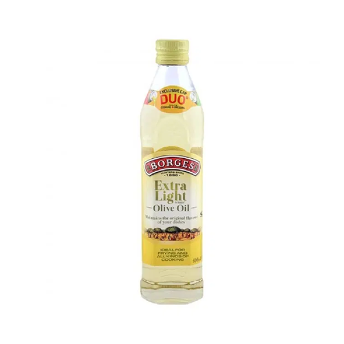 BORGES EXTRA LIGHT OLIVE OIL BOTTLE 500 ML