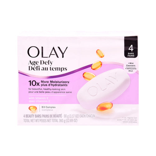 OLAY SOAP BARS AGE DEFY 10X 4PC PACK 4X90 GM