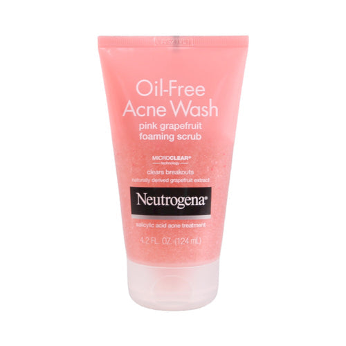 NEUTROGENA OIL FREE ACNE WASH & FOAMING SCRUB 124ML
