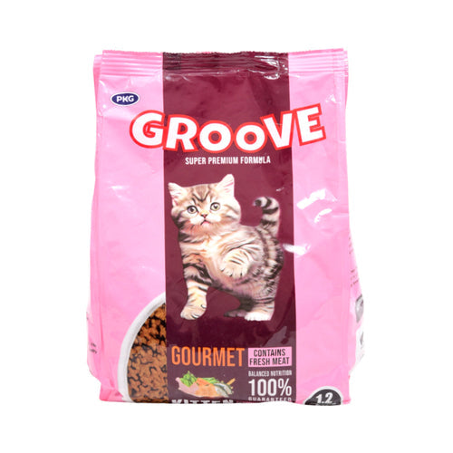 GROOVE CAT FOOD GOURMET KITTEN 1.2KG