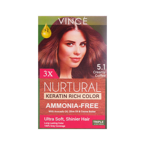 VINCE NURTURAL WOMEN HAIR COLOR (CREAMY COFFEE 5.1)
