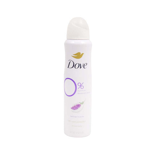 DOVE DEODORANT SPRAY O% ALUMINUM LAVENDER VANILLA 113 GM