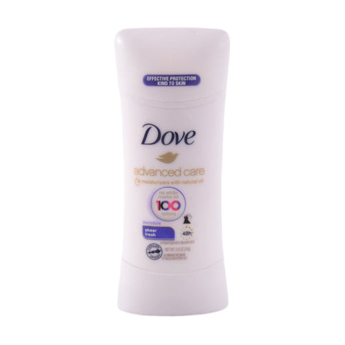 DOVE DEO STICK ADVANCED CARE INVISIBLE SHEER FRESH 74 GM
