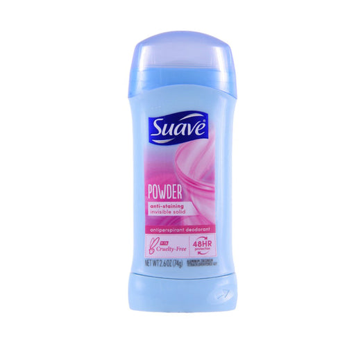 SUAVE DEODORANT POWDER INVISIBLE SOLID 74 GM