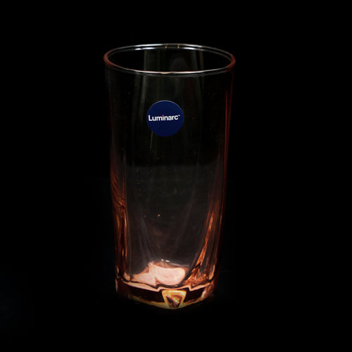 GLASS LUMINARC EIFFEL SALMON PINK V2952 (pack of 6)