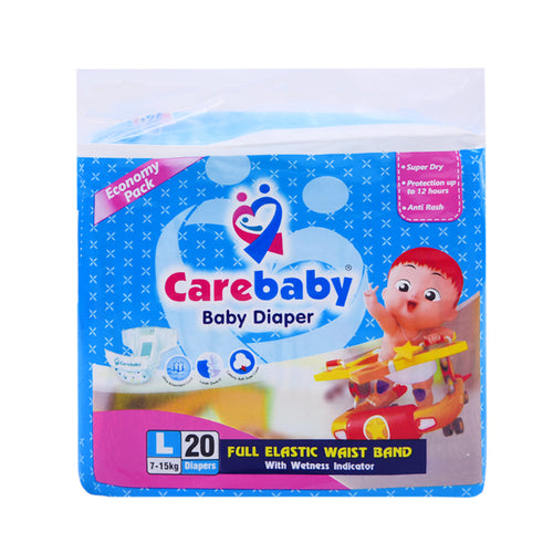 CARE BABY DIAPER SUPER ECONOMY LARGE 20S
