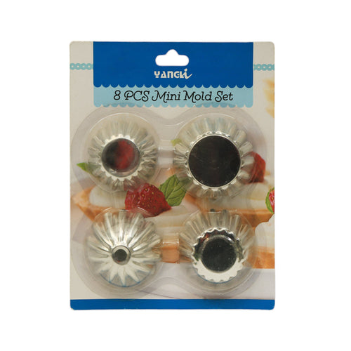 CUP CAKE MOLD SET 8PC IR I1769