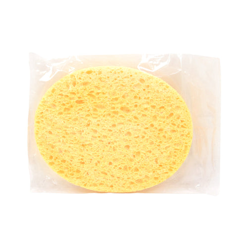 CLEANSING PUFF OVAL YELLOW