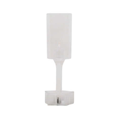 LED CANDLE IR CHAMPAGNE GLASS SINGLE LIGHT CLEAR BOTTOM D-28