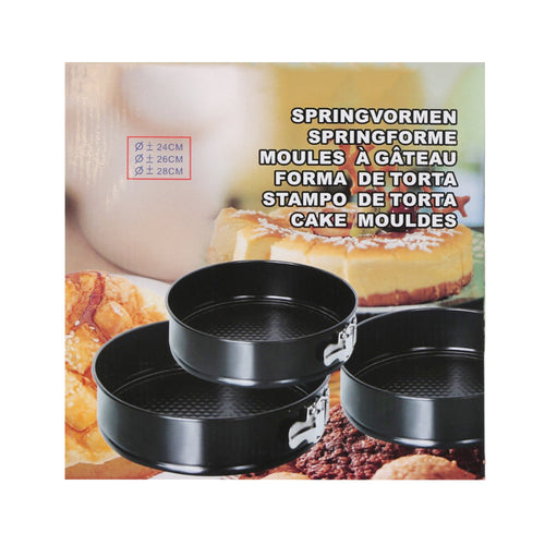 CAKE PAN SET 3PC IR ROUND 132