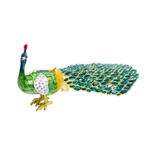 JEWELLERY BOX BEADS PEACOCK 8539