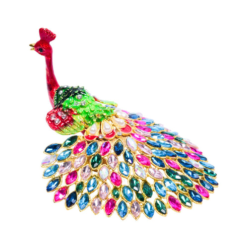 JEWELLERY BOX BEADS PEACOCK 8585