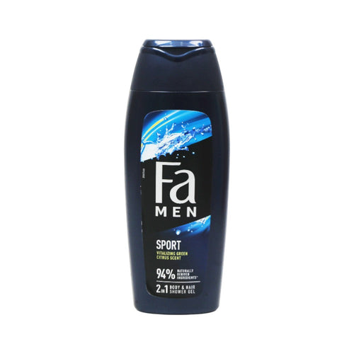 FA SHOWER GEL MEN SPORT 2 IN 1 VITALIZING GREEN CITRUS SCENT