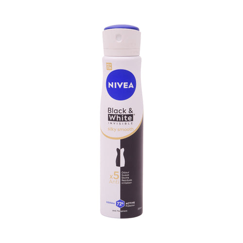 NIVEA DEODORANT BLACK & WHITE INVISIBLE SILKY SMOOTH 250 ML