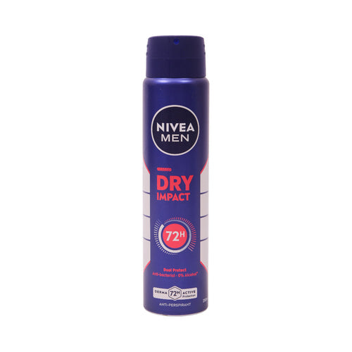 NIVEA MEN DEODORANT DRY IMPACT DUAL PROTECT 72H 250 ML