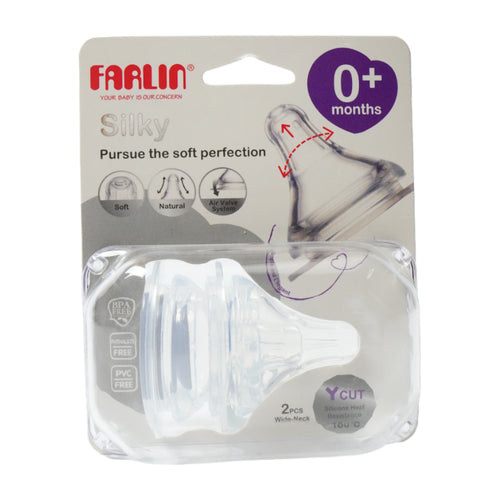 FARLIN BABY SILKY NIPPLE 0M+2PC AC-22004-Y