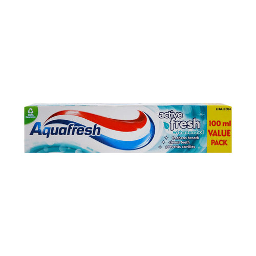 AQUA FRESH TOOTH PASTE ACTIVE FRESH WITH MENTHOL 100 ML