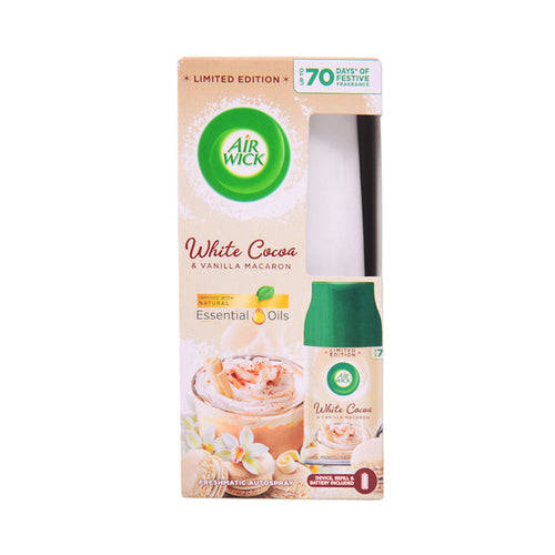 AIR WICK AIR FRESHNER WITH MACHINE + REFIL WHITE COCOA 250 M