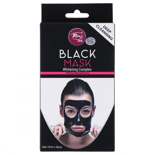 RIVAJ CHARCOAL BLACK HEAD MASK 10 ML 6 PCS
