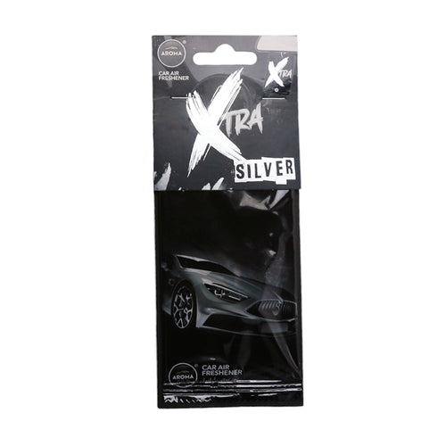 AROMA CAR XTRA CAR AIR FRESHENER SILVER