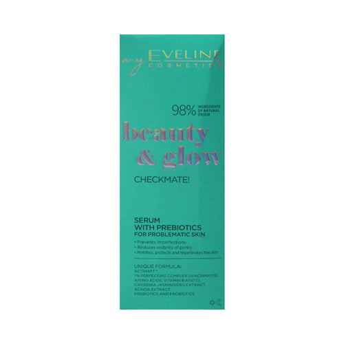 EVELINE BEAUTY & GLOW SERUM WITH PREBIOTICS 18ML
