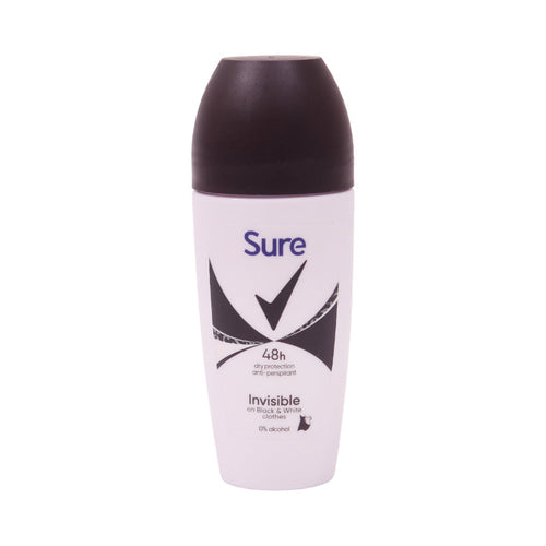SURE ROLL ON INVISIBLE BLACK & WHITE 48H 50 ML