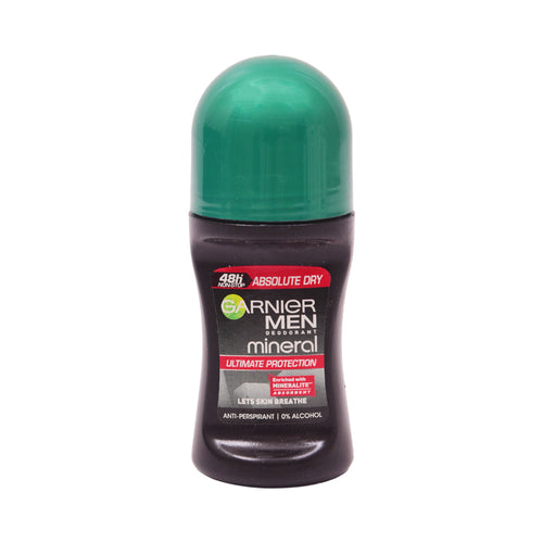 GARNIER MEN MINERAL ROLL ON ABSOLUTE DRY 48H 50 ML