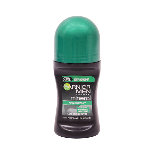 GARNIER MEN MINERAL ROLL ON SENSITIVE NON IRRITANT 48H 50 ML