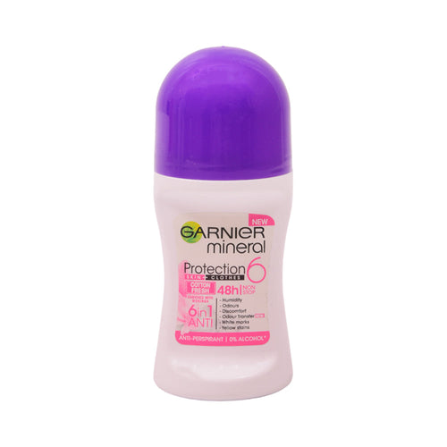 GARNIER MEN MINERAL ROLL ON COTTON FRESH 6IN1 48H 50 ML