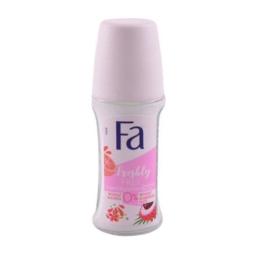 FA DEO ROLL ON FRESHLY FREE GRAPEFRUIT & LYCHEE 50 ML