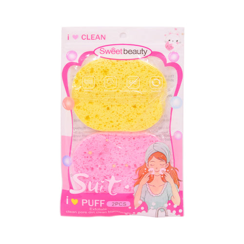 SWEET BEAUTY CLEANSING SPONGE 2IN1 BX-3592