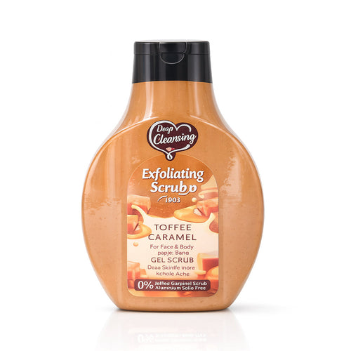 WOKALI EXFOLIATING SCRUB 2IN1 TOFFEE CARAMEL 500 ML WKL821